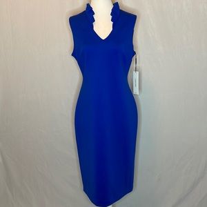 Calvin Klein Royal Blue Midi Dress NWT